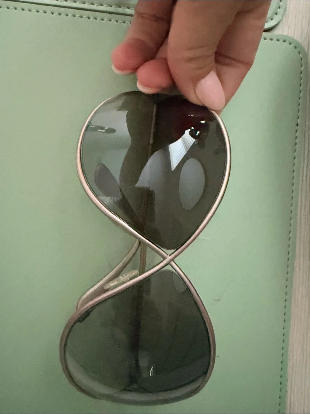 Tom Ford Women's Pink-Tone Metal Rim Sunglasses with Branded Case